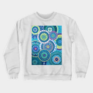 Ripples of Peacock Crewneck Sweatshirt